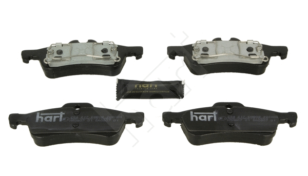 Kit de plaquettes de frein, frein à disque HART 254 217