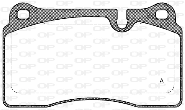 Kit de plaquettes de frein, frein à disque OPEN PARTS BPA1200.10