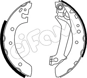 Jeu de mâchoires de frein CIFAM 153-129