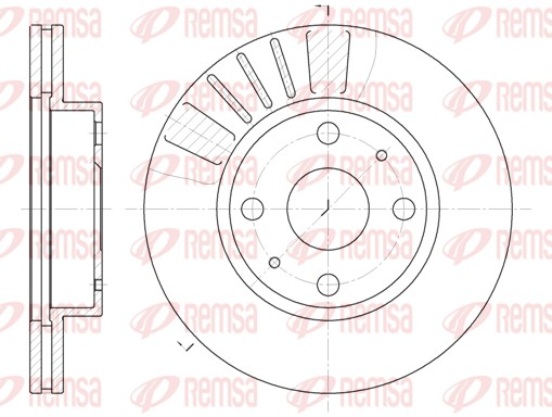 Disque de frein REMSA 6116.10