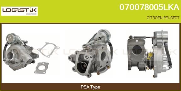 Turbocompresseur, suralimentation LGK 070078005LKA