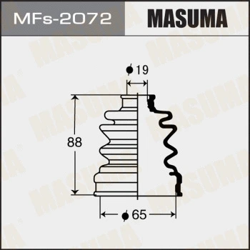 Jeu de joints-soufflets, arbre de commande MASUMA MFs-2072