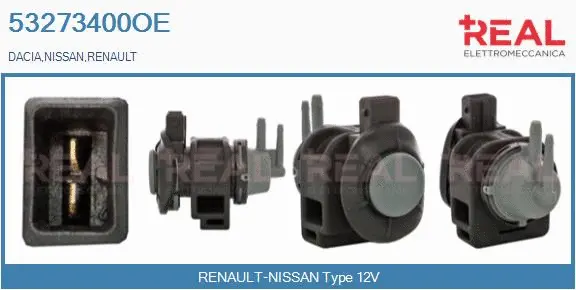 Transmetteur de pression, contrôle des gaz d'échappement REAL 53273400OE