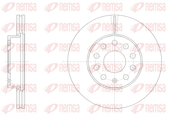 Disque de frein REMSA 61586.10