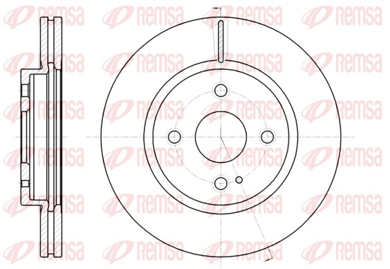 Disque de frein REMSA 61266.10
