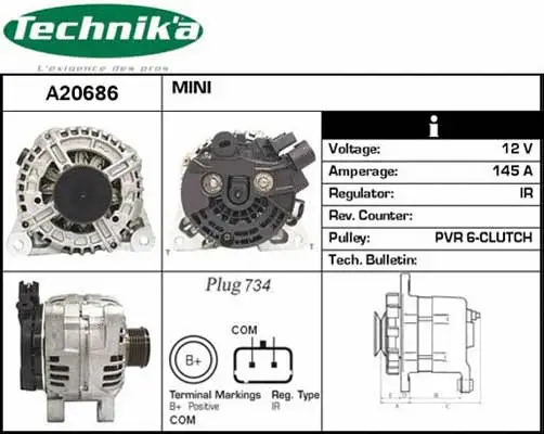 Alternateur Technika A20686
