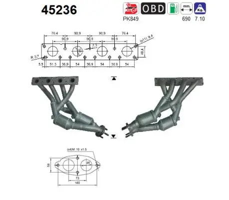 Catalyseur AS 45236