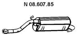 Silencieux arrière EBERSPÄCHER 08.607.85