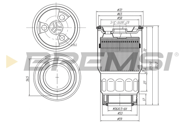 Filtre à carburant BREMSI FE0046