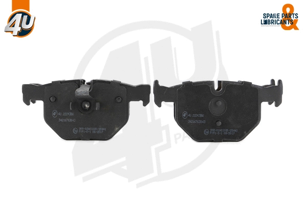 Kit de plaquettes de frein, frein à disque 4U Autoparts 22243BW