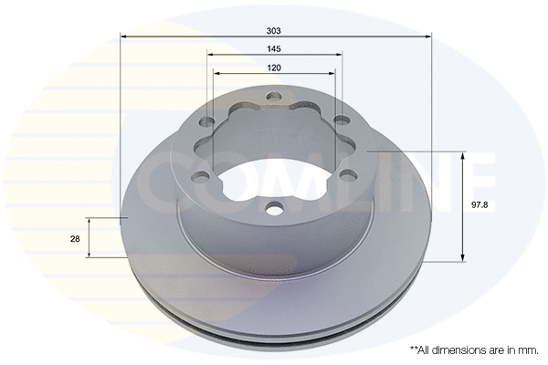 Disque de frein COMLINE ADC5011V