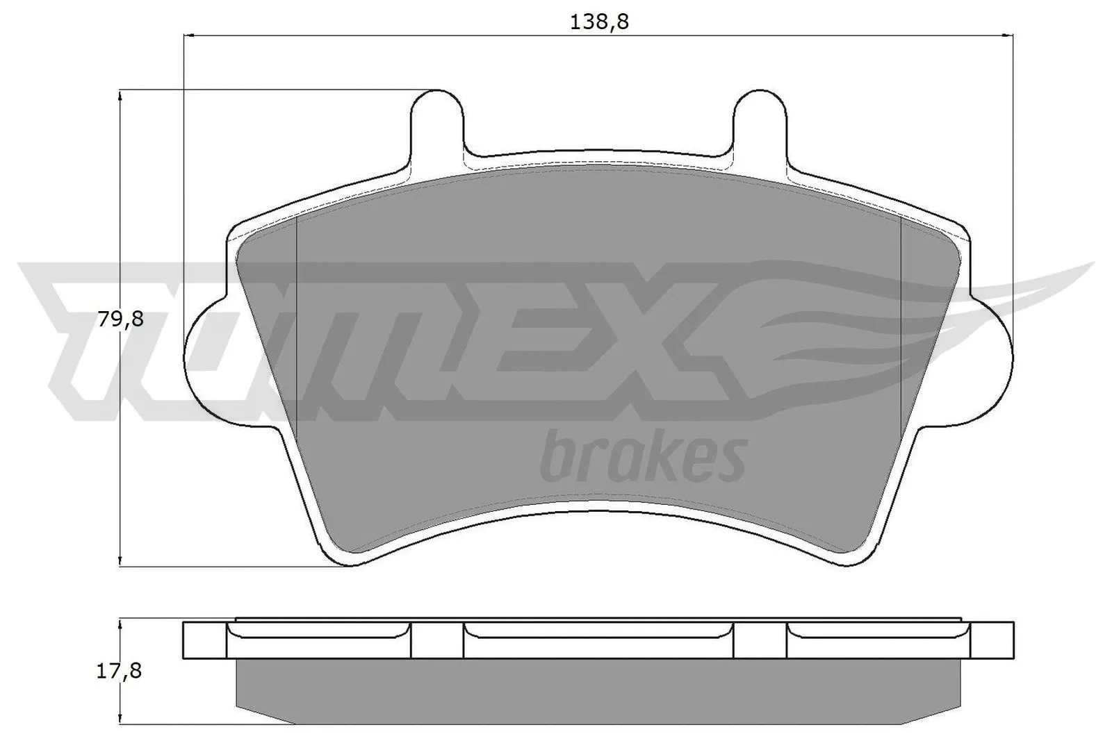 Kit de plaquettes de frein, frein à disque TOMEX Brakes TX 13-02