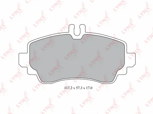 Kit de plaquettes de frein, frein à disque LYNXAUTO BD-5306