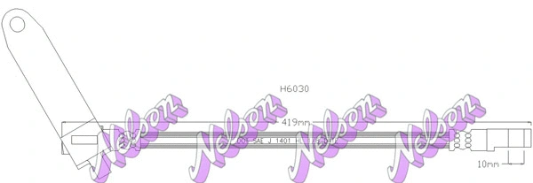 Flexible de frein KAWE H6030