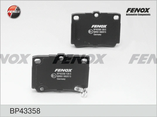 Kit de plaquettes de frein, frein à disque FENOX BP43358