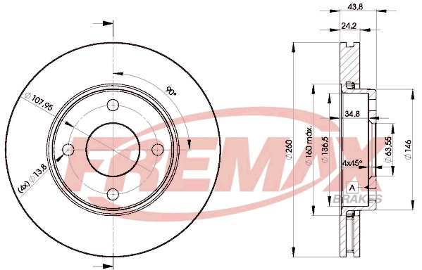 Disque de frein FREMAX BD-5950