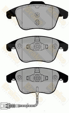 Kit de plaquettes de frein, frein à disque Brake ENGINEERING PA1801