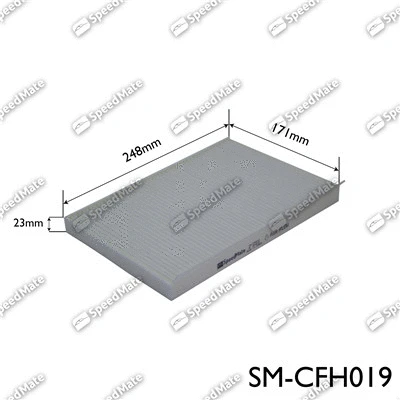 Filtre, air de l'habitacle SpeedMate SM-CFH019