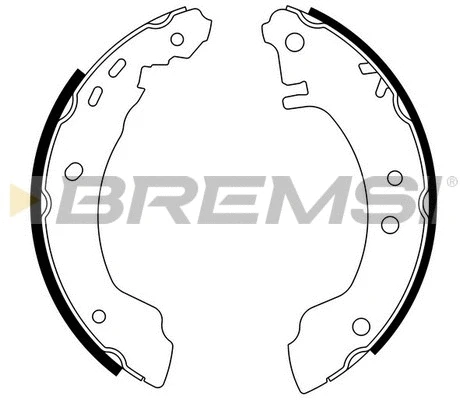 Jeu de mâchoires de frein BREMSI GF0854