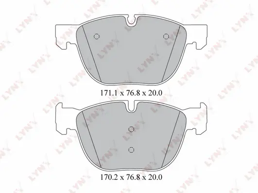 Kit de plaquettes de frein, frein à disque LYNXAUTO BD-1417