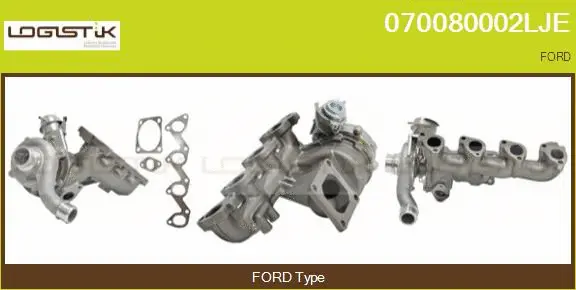 Turbocompresseur, suralimentation LGK 070080002LJE