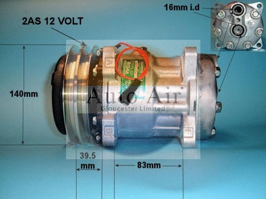 Compresseur, climatisation AUTO AIR GLOUCESTER 14-7952
