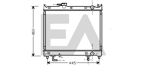 Radiateur, refroidissement du moteur EACLIMA 31R69036