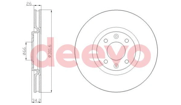 Disque de frein DEEVO BD23480