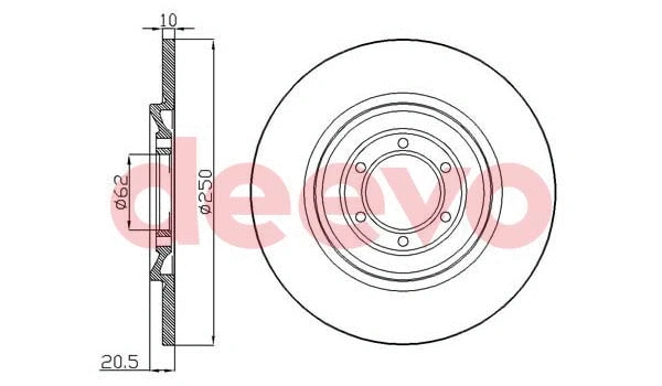 Disque de frein DEEVO BD26600