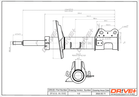 Amortisseur Dr!ve+ DP1610.10.0102