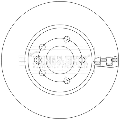 Disque de frein BORG & BECK BBD6254S