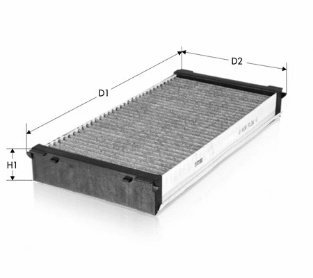 Filtre, air de l'habitacle TECNECO FILTERS CK5846C
