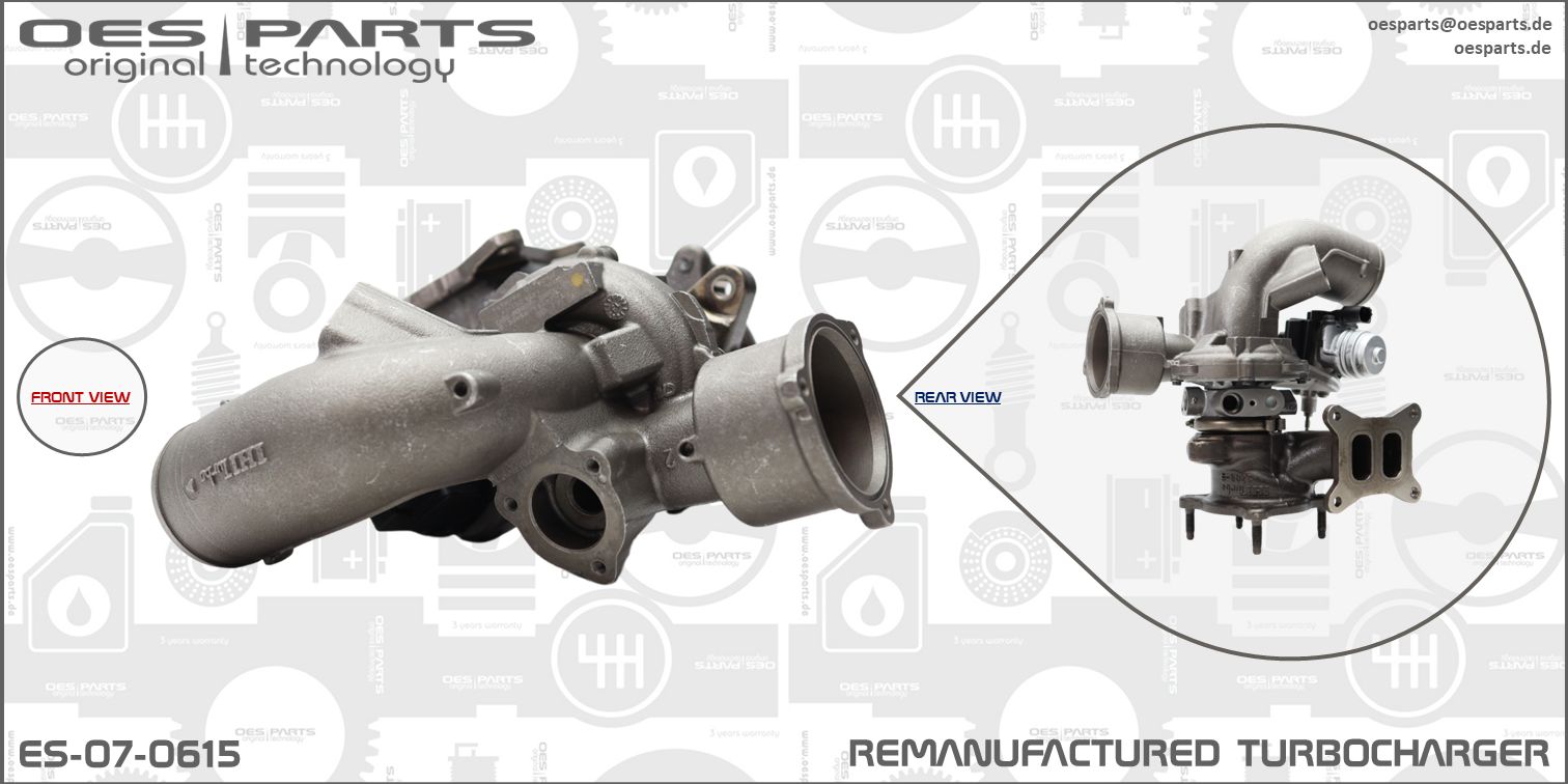 Turbocompresseur, suralimentation OES PARTS ES-07-0615