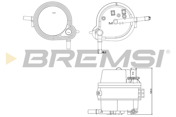 Filtre à carburant BREMSI FE0160