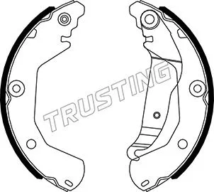 Jeu de mâchoires de frein TRUSTING 027.013