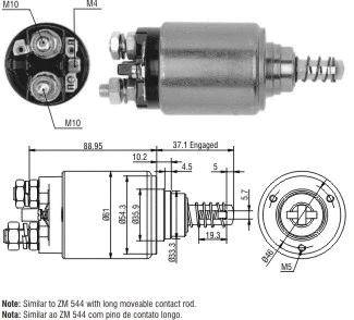 Contacteur, démarreur ZM ZM 744