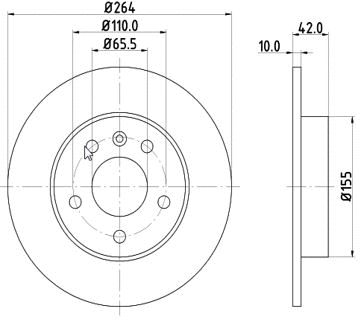 Disque de frein MTR 12108528
