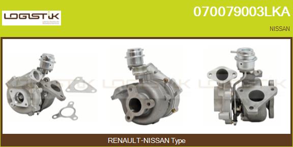 Turbocompresseur, suralimentation LGK 070079003LKA