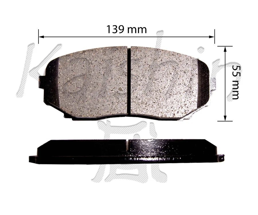 Kit de plaquettes de frein, frein à disque KAISHIN FK3142