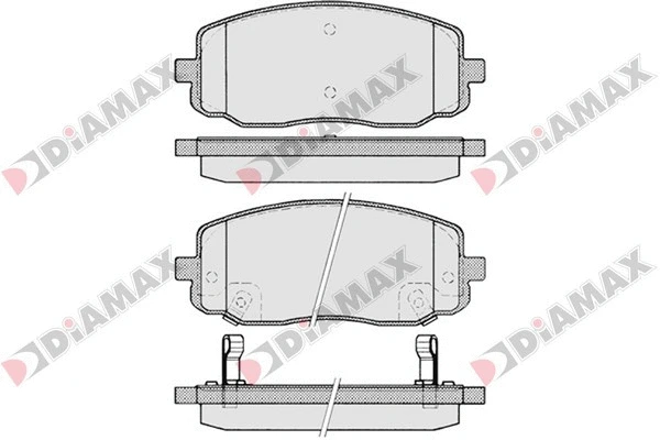 Kit de plaquettes de frein, frein à disque DIAMAX N09240