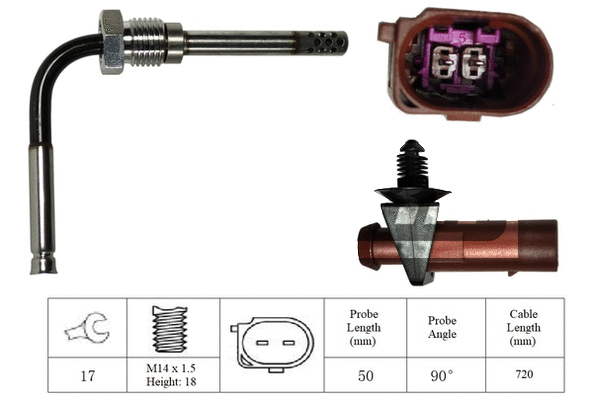 Capteur, température des gaz LEMARK LXT255