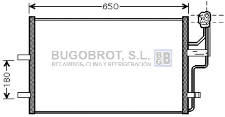 Condenseur, climatisation BUGOBROT 62-MZ5186