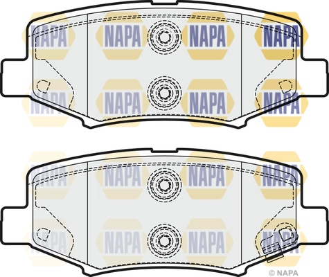 Kit de plaquettes de frein, frein à disque NAPA NBP1316