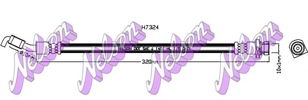 Flexible de frein KAWE H7324