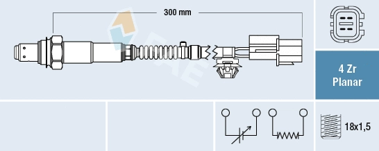 Sonde lambda FAE 77653