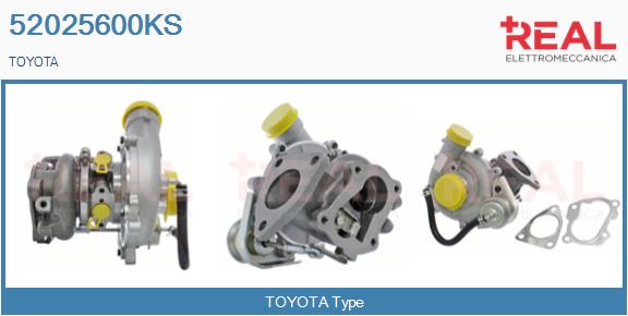 Turbocompresseur, suralimentation REAL 52025600KS