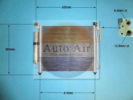 Condenseur, climatisation AUTO AIR GLOUCESTER 16-9901