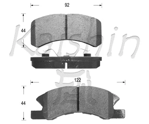 Kit de plaquettes de frein, frein à disque KAISHIN FK6100