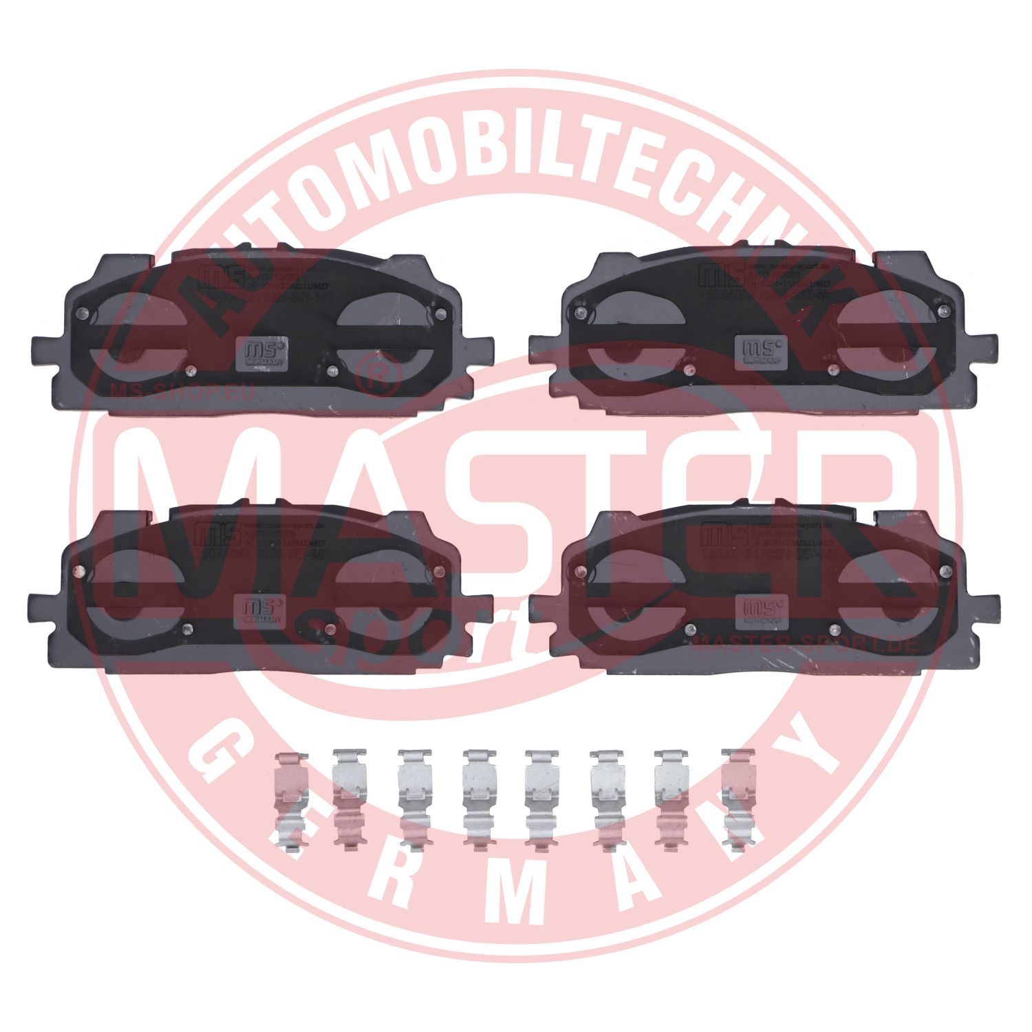 Kit de plaquettes de frein, frein à disque MASTER-SPORT GERMANY 13046056782N-SET-MS