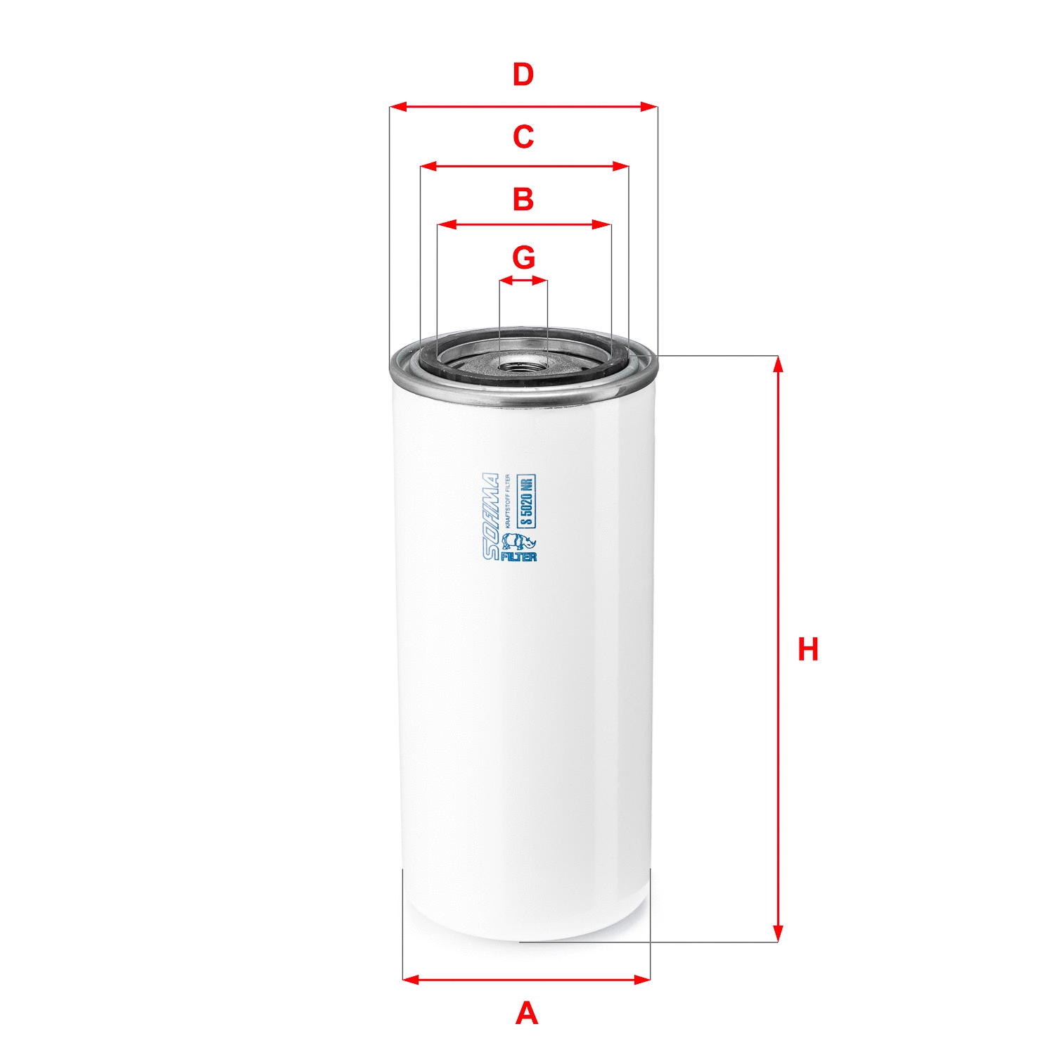Filtre à carburant SOFIMA S 5020 NR